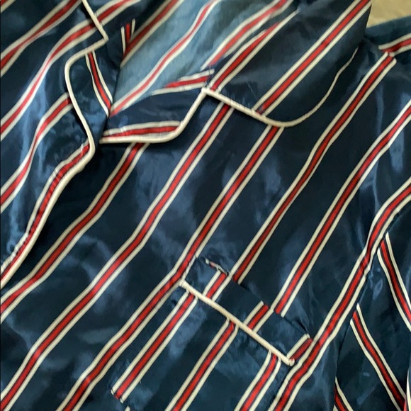 Blue striped silky Pj set small - Picture 7 of 8